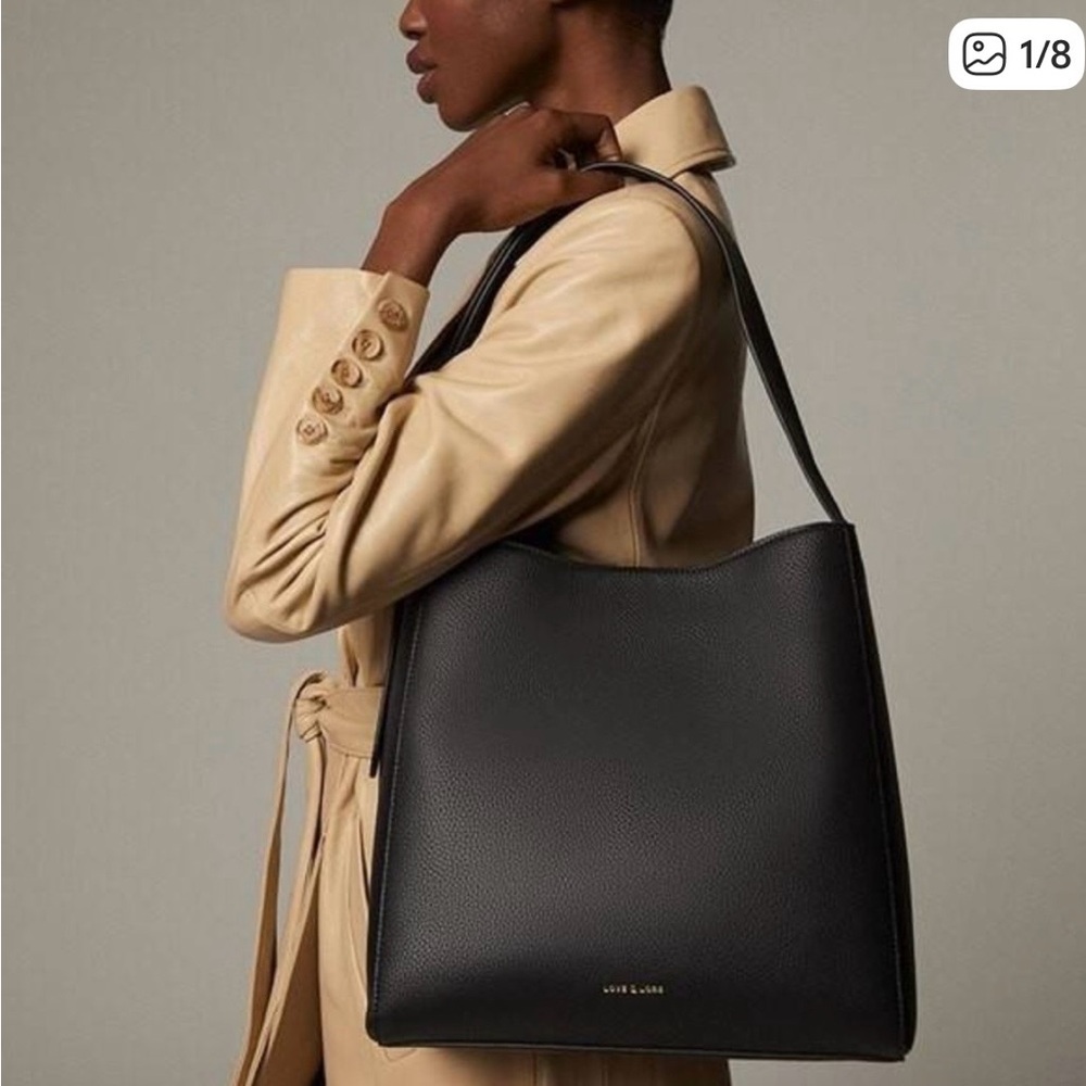 Black Work Bag “Everywhere Hobo Tote Bag” fits laptop